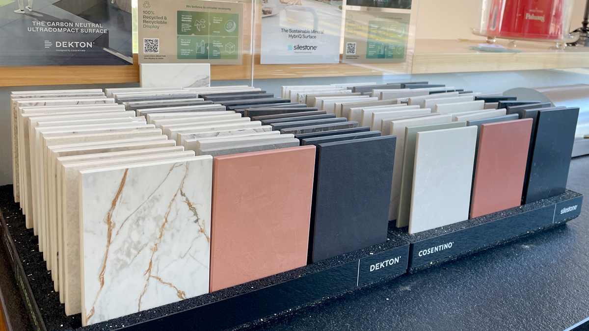 Mustersteine für Abdeckungen Landhausküchen