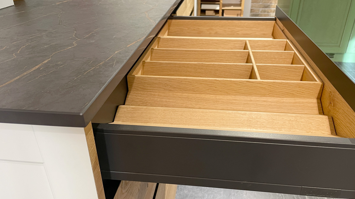 Muster für Schubladeneinteilung in Holz